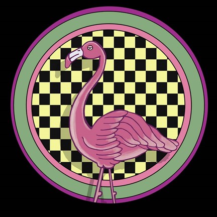 Framed Pop Art - Flamingo Print