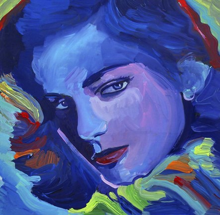 Framed Lauren Bacall Print