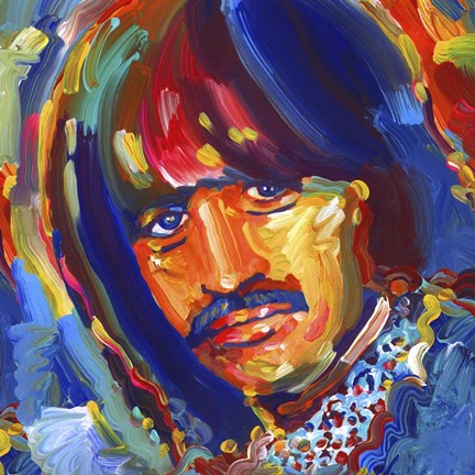 Framed Ringo Starr Print