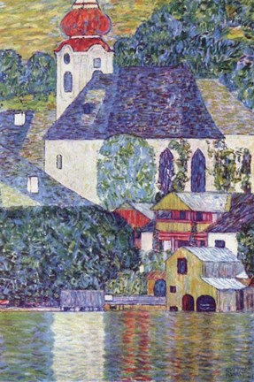 Framed St Wolfgang Church Print