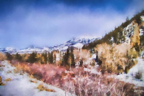 Framed Winter Beginnings In Colorado Print
