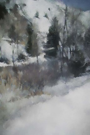 Framed Winter Impressions In Colorado 1 Print