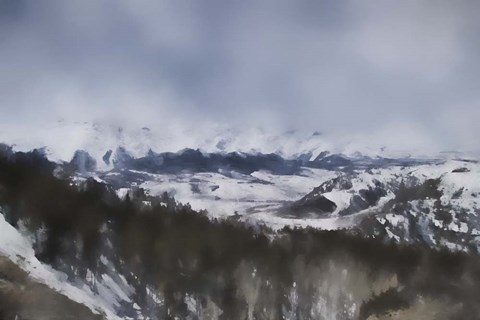 Framed Winter Impressions In Colorado 6 Print