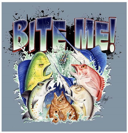 Framed Bite MeII Print