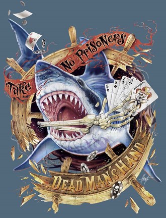 Framed Dead Man Hand II Print