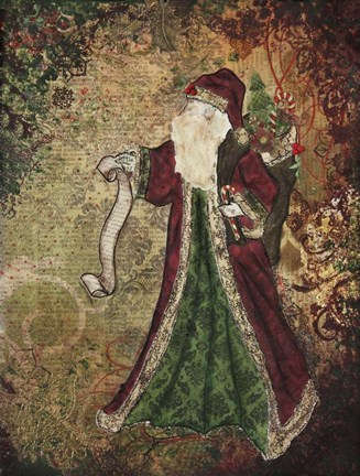 Framed Father Christmas Print