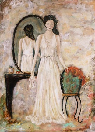 Framed Woman Within Print