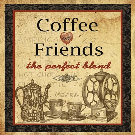 Framed Coffee and Friends Print