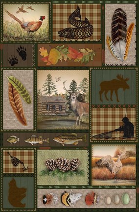 Framed Wilderness Lodge-G-1 Print