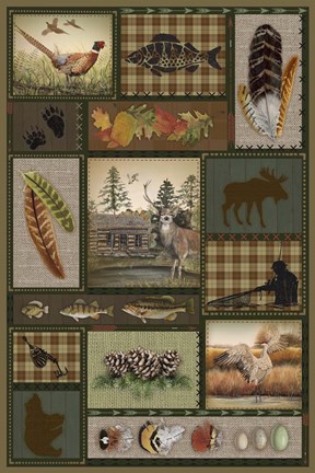 Framed Wilderness Lodge-G Print