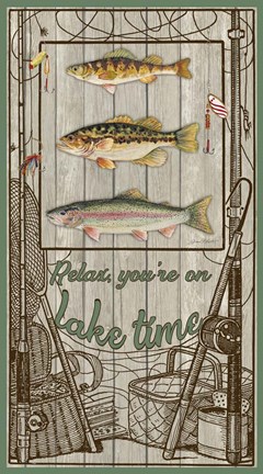 Framed Wilderness Lodge-L Print