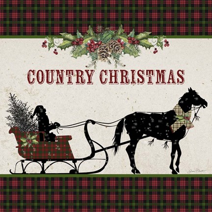 Framed Country Christmas 2 Print