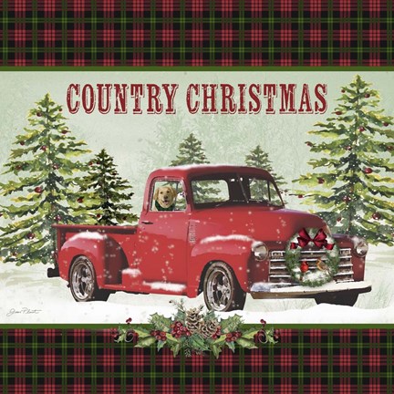 Framed Country Christmas 1 Print