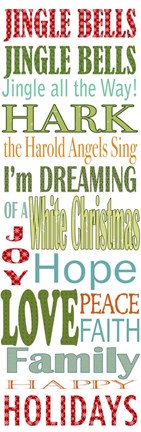 Framed Jingle Bells Print