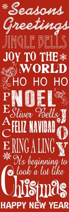 Framed Seasons Greetings Print