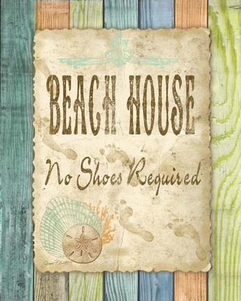 Framed Beach House Print
