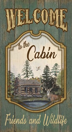 Framed Wilderness Lodge-B Print