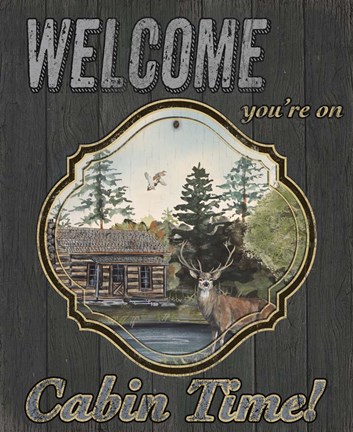 Framed Wilderness Lodge-E Print