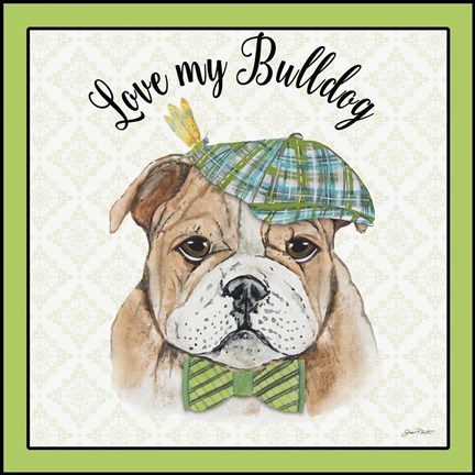 Framed Bulldog Print