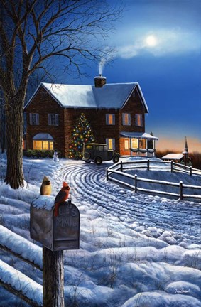 Framed Evening With Friends Print