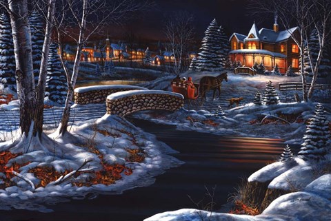 Framed Over the River Print