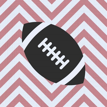 Framed Eat Sleep Play Football - Pink Part I Print