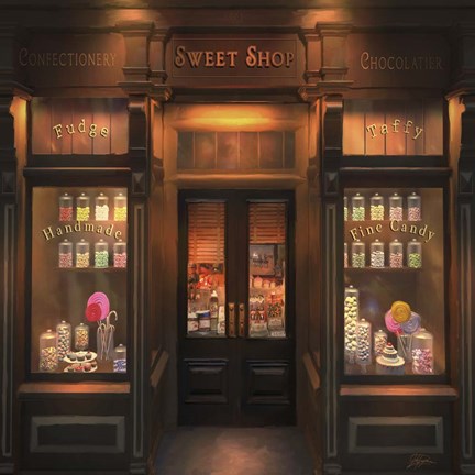 Framed Sweet Shop Print