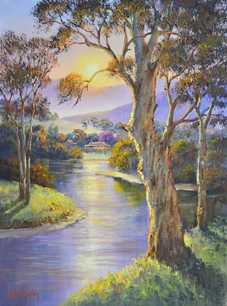 Framed Barrington Sunset Print