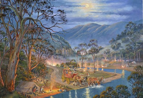 Framed Cobb &amp; Co Print