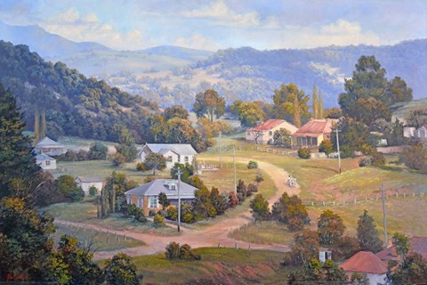 Framed Sunlight and Shadows   Sofala a Print