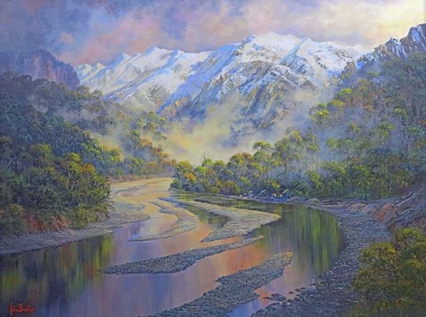 Framed West Coast Grandeur med prt Print