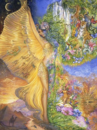 Framed Goddess Between Realms Print