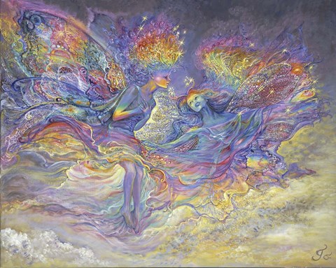 Framed Rainbow Fairies Print