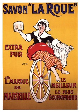 Framed Savon la Roue Print
