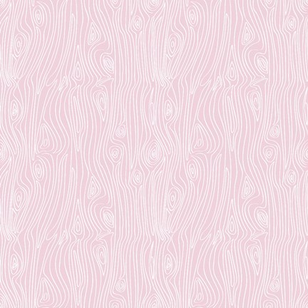 Framed Woodgrain Pink Print
