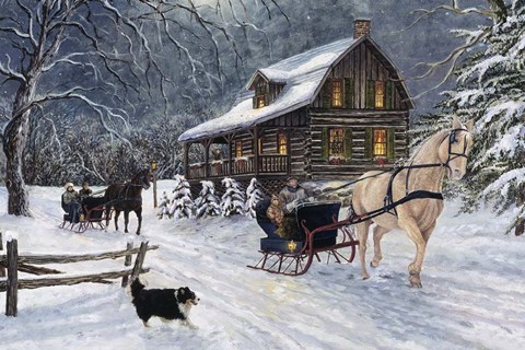 Framed Winter&#39;s Eve Print