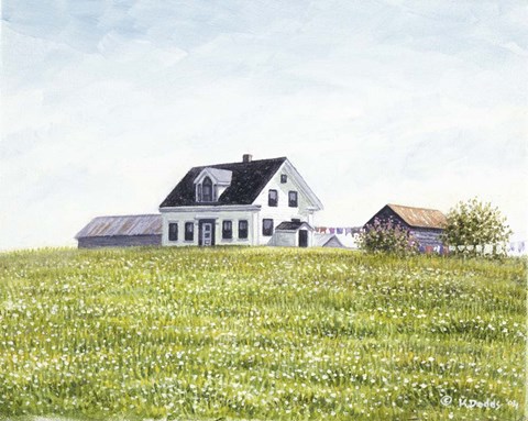 Framed Nova Scotia Farmhouse Print