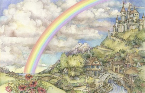 Framed Princess Rosie's Castle Print