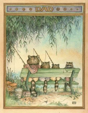 Framed Happy Fishing Print