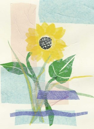 Framed Sunflower Collage Print
