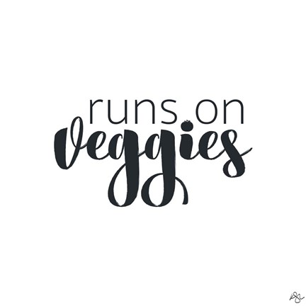 Framed Runs On Veggies Print