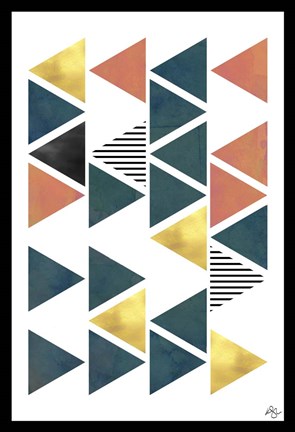 Framed Triangles Print