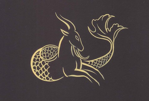 Framed Capricorn - Remarque Print