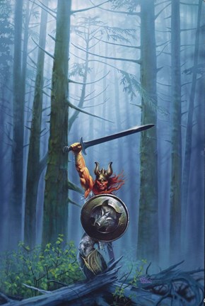 Framed King Of The Woods Print