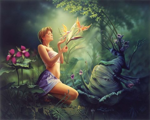 Framed Birds Of Paradise Print