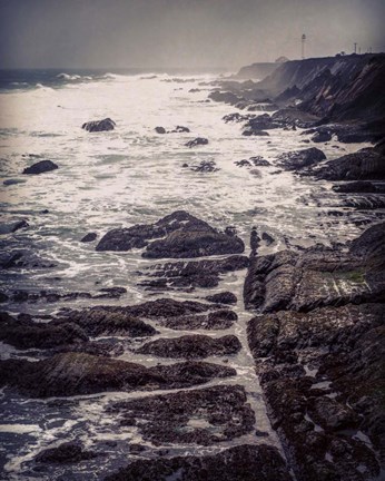 Framed Point Arena Lighthouse Print