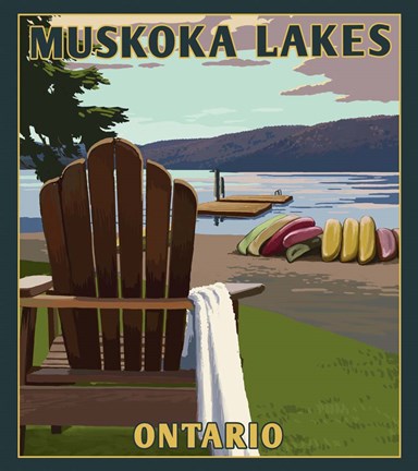 Framed Muskoka Lakes Print