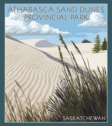 Framed Athabasca Sand Dunes Print