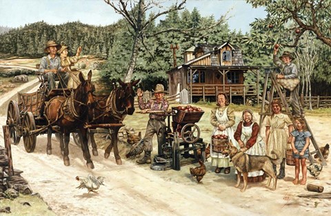 Framed Piute Mountain Greeting Print