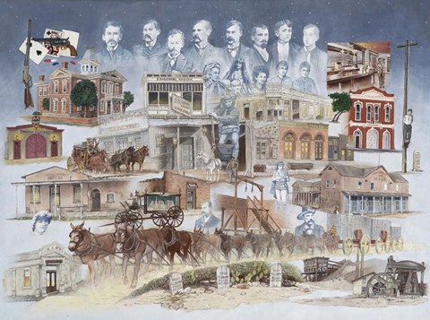 Framed Ghost of Tombstone Print